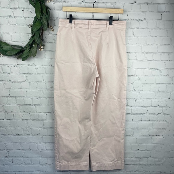 MARINE LAYER Pink Denim Wide Leg Pants size 14 - Picture 2 of 7